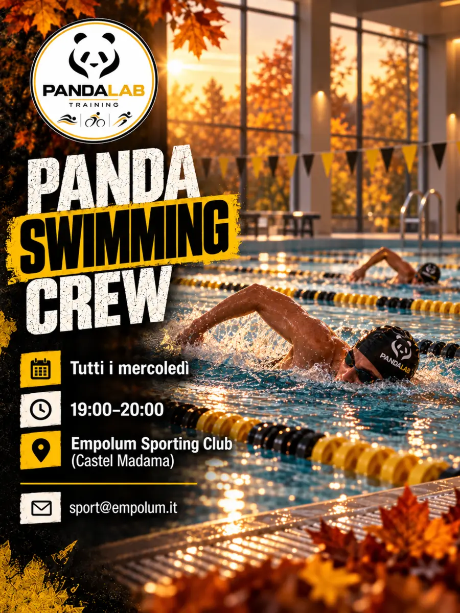 Panda Swimming Crew: ogni mercoledì dalle 19 alle 20 all’Empolum Sporting Club di Castel Madama